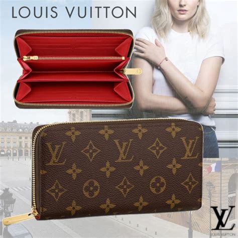 louis vuitton red monogram wallet|louis vuitton wallet zipper.